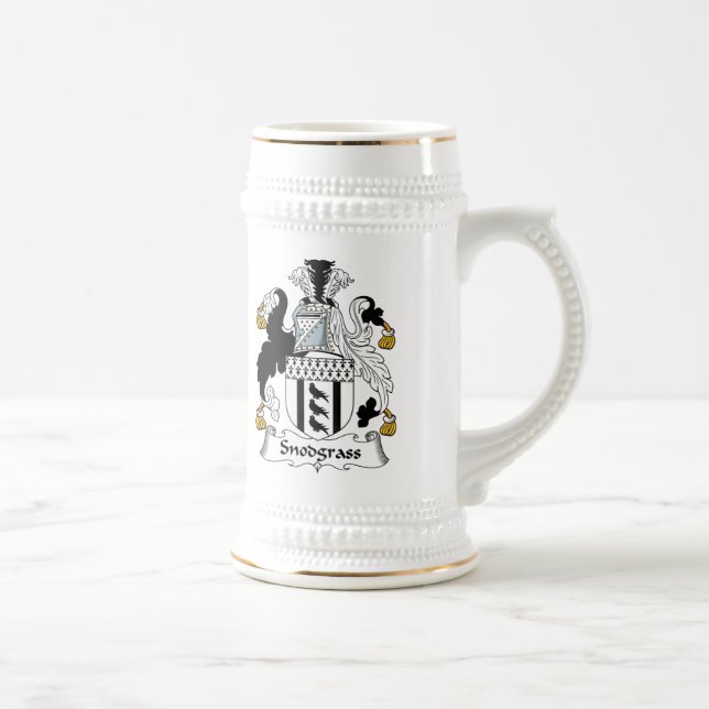 Caneca De Cerveja Crista da família de Snodgrass (Direita)