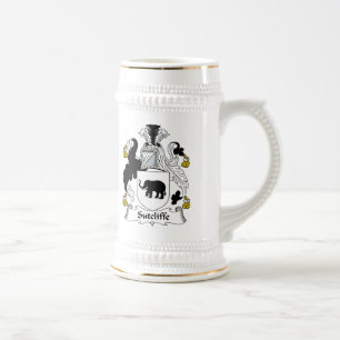 Caneca De Cerveja Crista da família de Sutcliffe