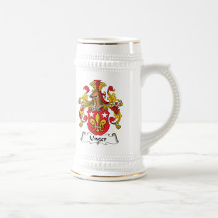 Caneca De Cerveja Crista da família de Unger