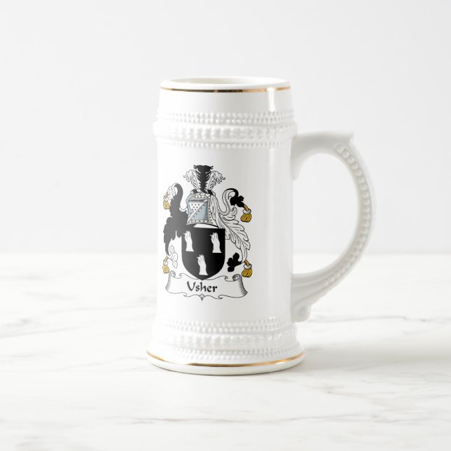 Caneca De Cerveja Crista da família de Usher (Direita)