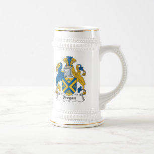 Caneca De Cerveja Crista da família do Brogan