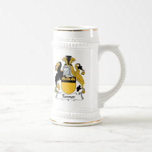 Caneca De Cerveja Crista da família do curtidor