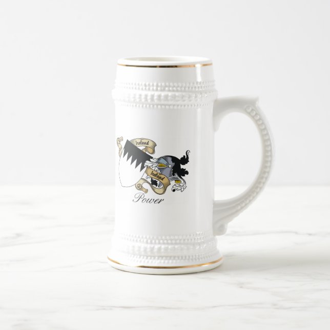 Caneca De Cerveja Crista da família do poder (Direita)