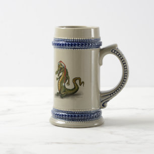 Caneca De Cerveja Crocodilo de Natal