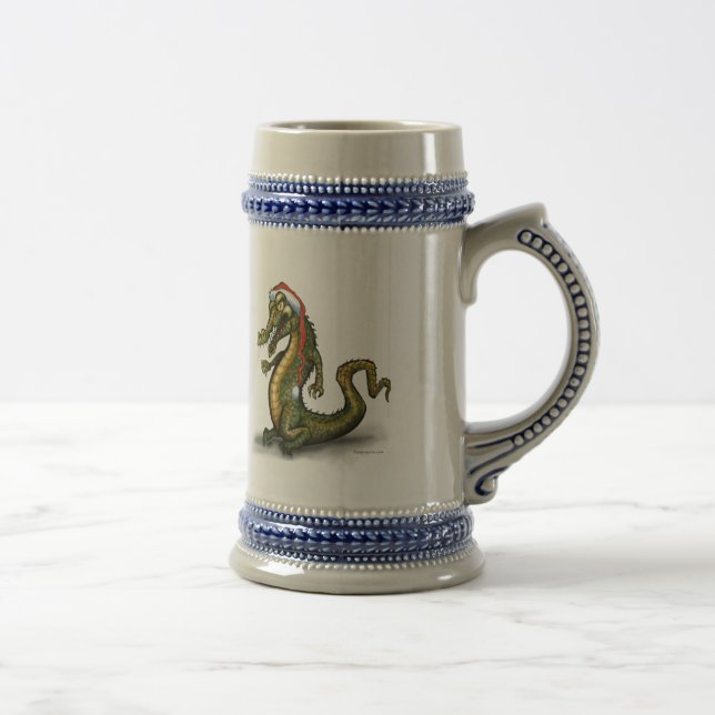 Caneca De Cerveja Crocodilo de Natal (Direita)
