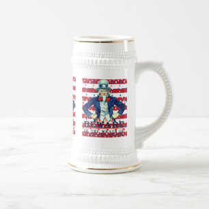 Caneca De Cerveja Cuidado com a Ira do Homem Paciente