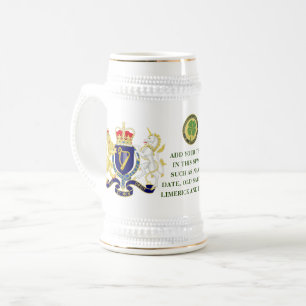 Caneca De Cerveja Cumeeira da IRLANDA Personalizada 