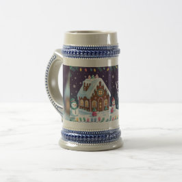 Caneca De Cerveja Cumprimentos Aconchegantes de Natal