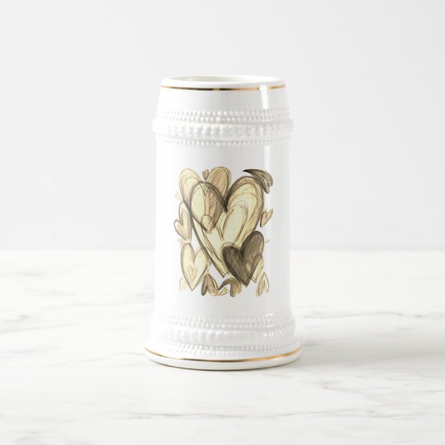 Caneca De Cerveja Curando Corações Arte Mug (Centro)