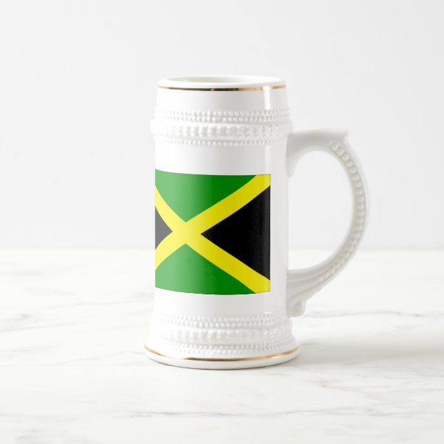 Caneca de cerveja da bandeira de Jamaica (Direita)