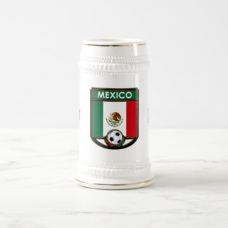 Caneca de cerveja da bebida do futebol de México