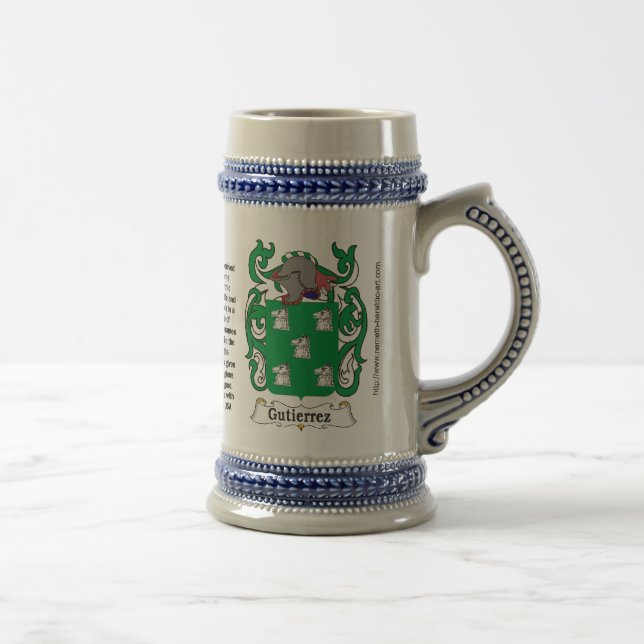 Caneca de cerveja da brasão da família de (Direita)