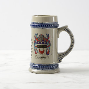 Caneca de cerveja da brasão da família de Andrews