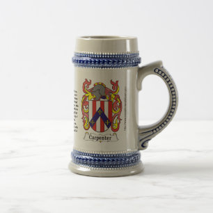 Caneca de cerveja da brasão da família do