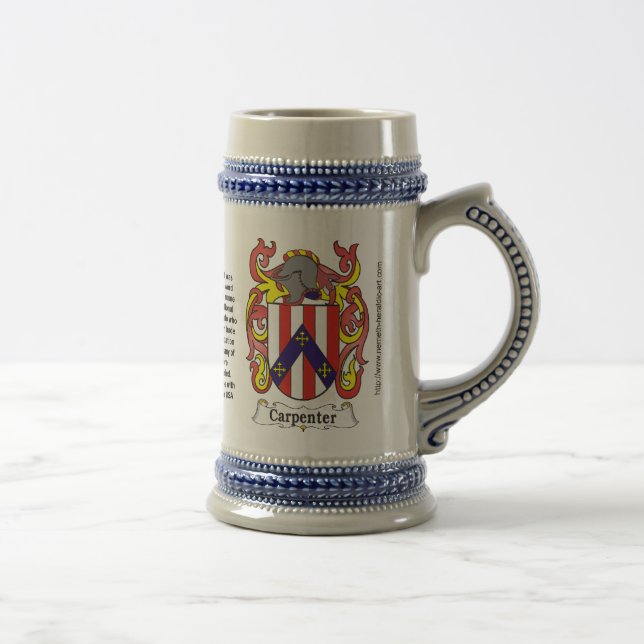 Caneca de cerveja da brasão da família do (Direita)