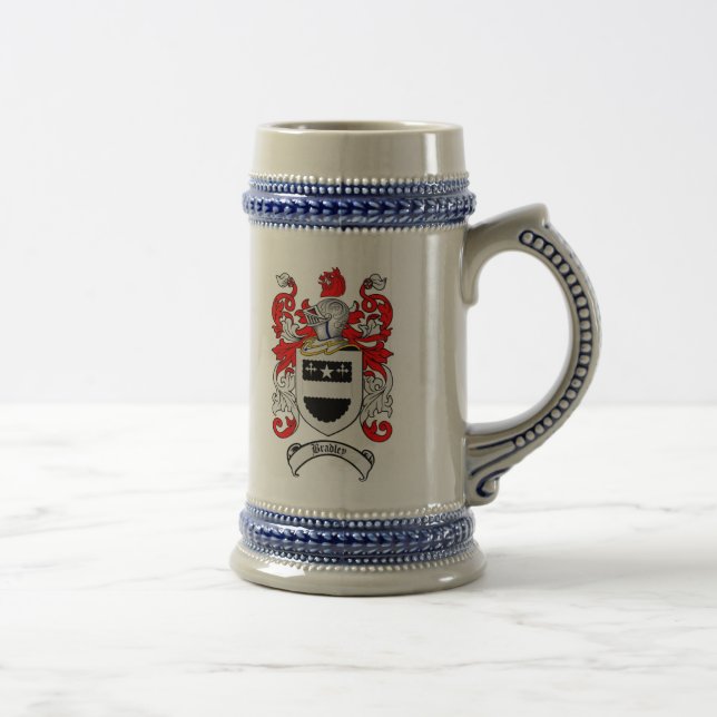 Caneca de cerveja da brasão de Bradley/crista (Direita)