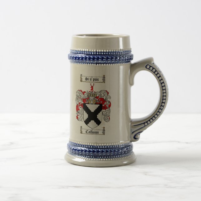 Caneca de cerveja da brasão de Calhoun/crista (Direita)