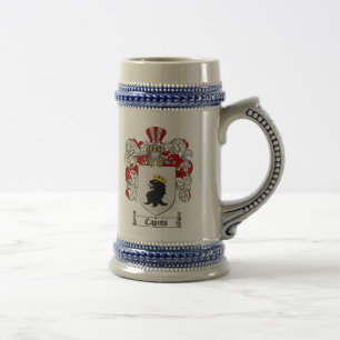 Caneca de cerveja da brasão de Caputo/crista