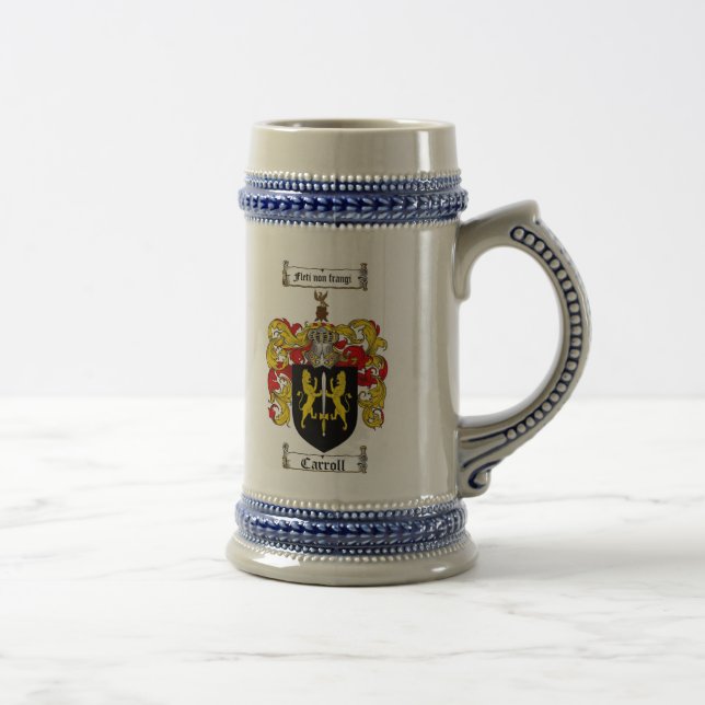 Caneca de cerveja da brasão de Carroll/crista (Direita)