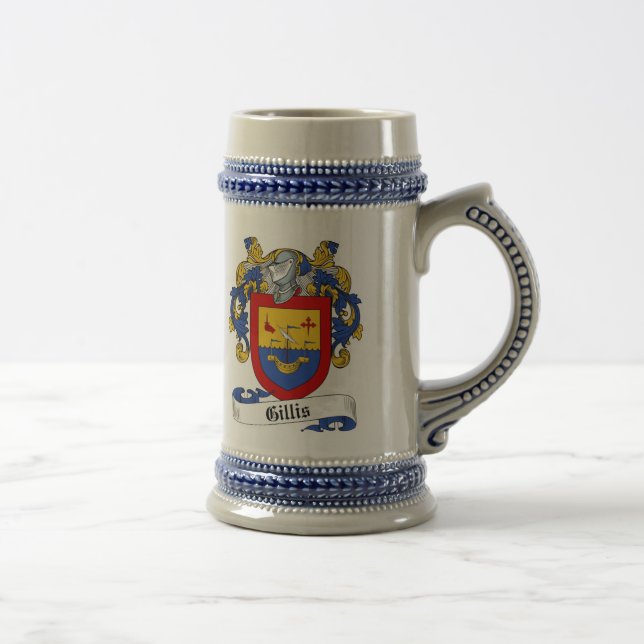 Caneca de cerveja da brasão de Gillis - crista da (Direita)