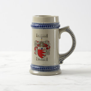 Caneca de cerveja da brasão de Henderson/crista d