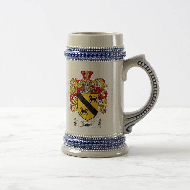 Caneca de cerveja da brasão de López/caneca da (Direita)