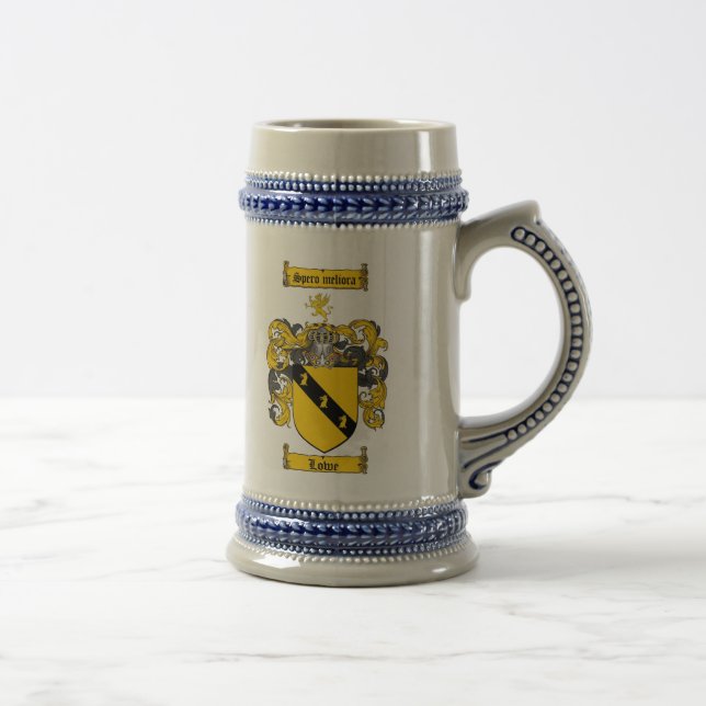 Caneca de cerveja da brasão de Lowe/caneca de (Direita)