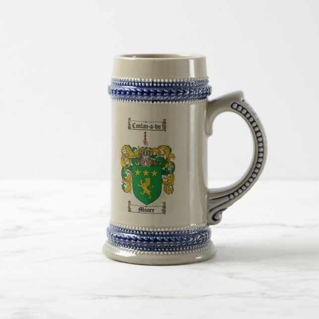 Caneca de cerveja da brasão de Moore (Direita)