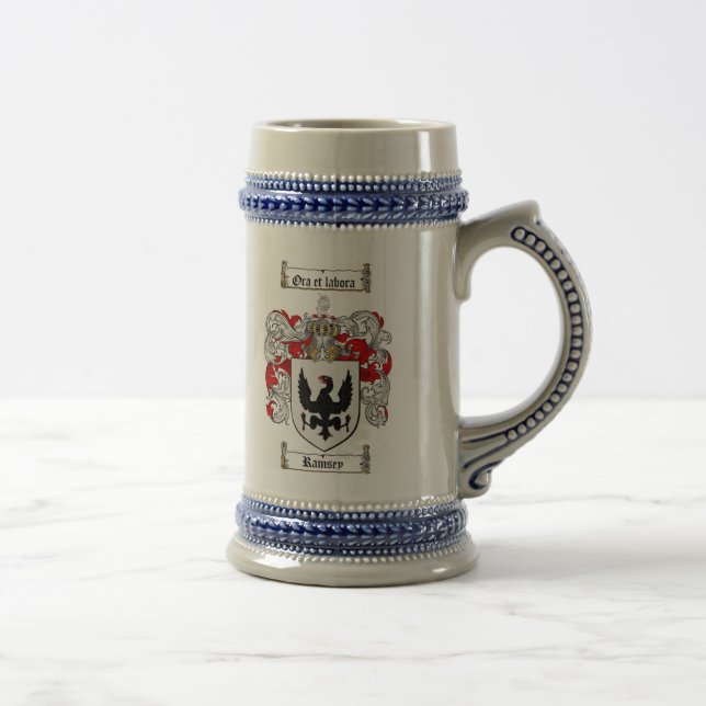 Caneca de cerveja da brasão de Ramsey (Direita)