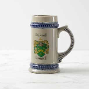 Caneca de cerveja da brasão de Robinson