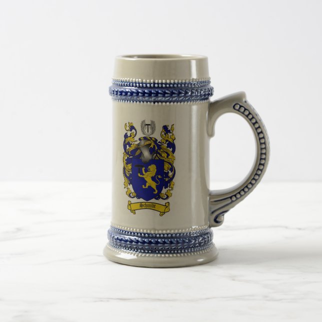 Caneca de cerveja da brasão de Schmidt (Direita)