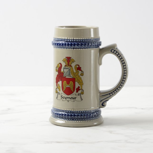 Caneca de cerveja da brasão de Seymour - crista da (Direita)