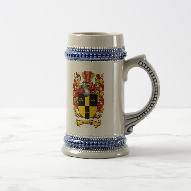 Caneca de cerveja da brasão de Simmons (Direita)