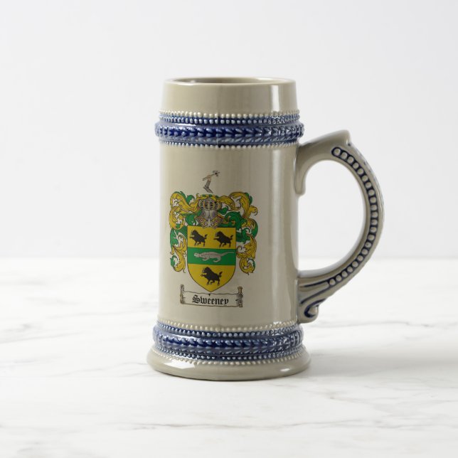 Caneca de cerveja da brasão de Sweeney (Direita)