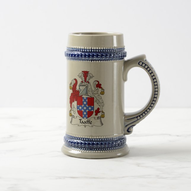 Caneca de cerveja da brasão de Taaffe - crista da (Direita)