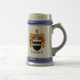 Caneca de cerveja da brasão de Thompson