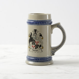 Caneca de cerveja da brasão de Turner - crista da