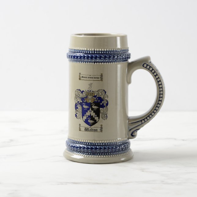Caneca de cerveja da brasão de Walton (Direita)