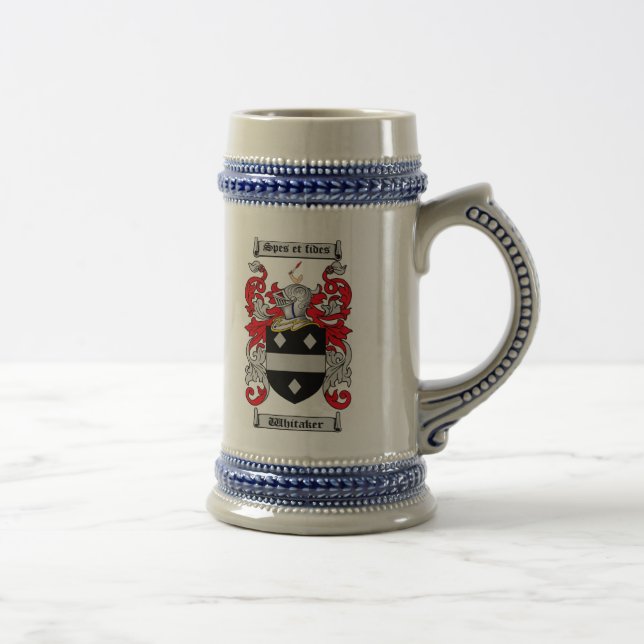 Caneca de cerveja da brasão de Whitaker (Direita)