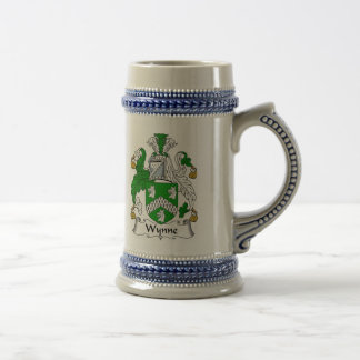 Caneca de cerveja da brasão de Wynne - crista da