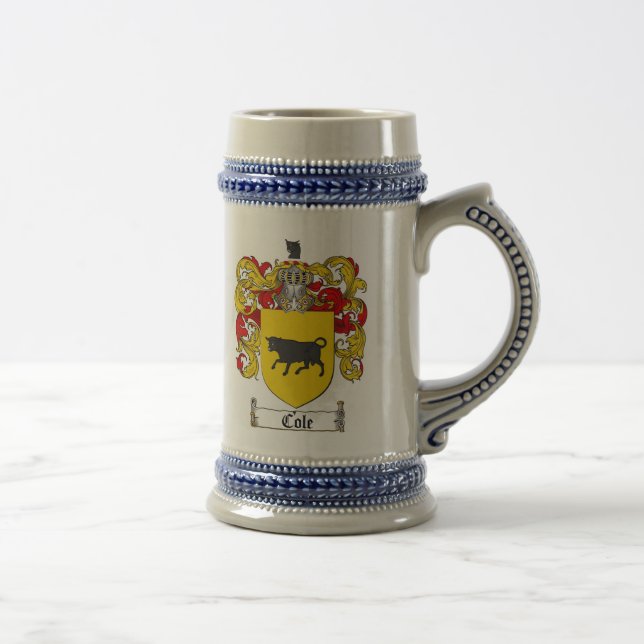 Caneca de cerveja da brasão do Cole/caneca de (Direita)