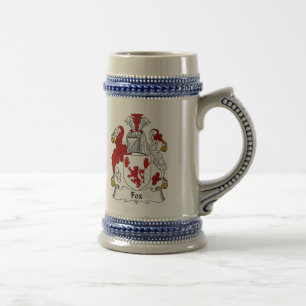 Caneca de cerveja da brasão do Fox - crista da