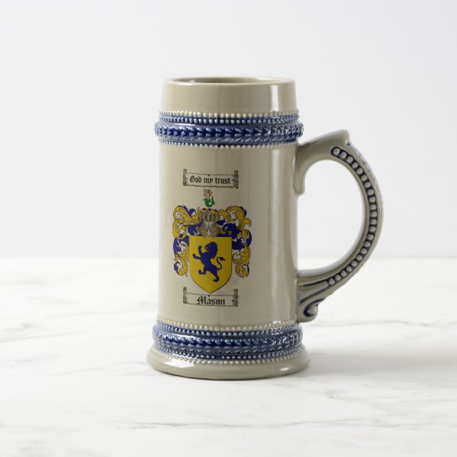 Caneca de cerveja da brasão do pedreiro/caneca de (Direita)