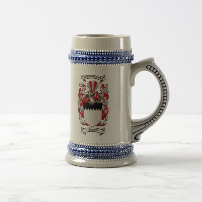 Caneca de cerveja da brasão dos poderes (Direita)