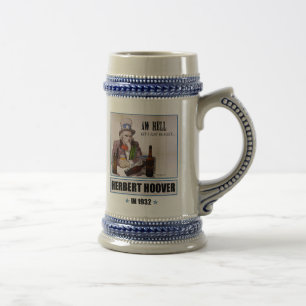 Caneca de cerveja da campanha de Herbert Hoover
