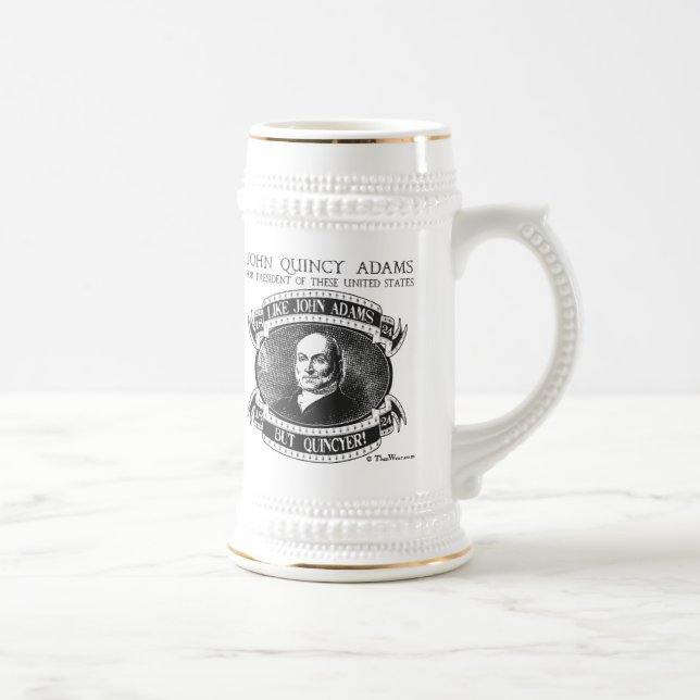 Caneca de cerveja da campanha de John Quincy Adams (Direita)