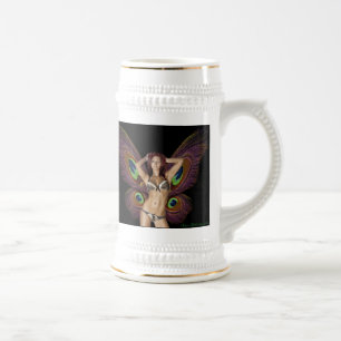 Caneca de cerveja da cerveja da borboleta de