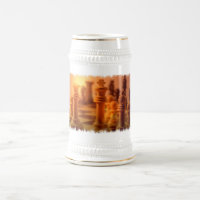 Caneca de cerveja da cerveja da xadrez do jogo