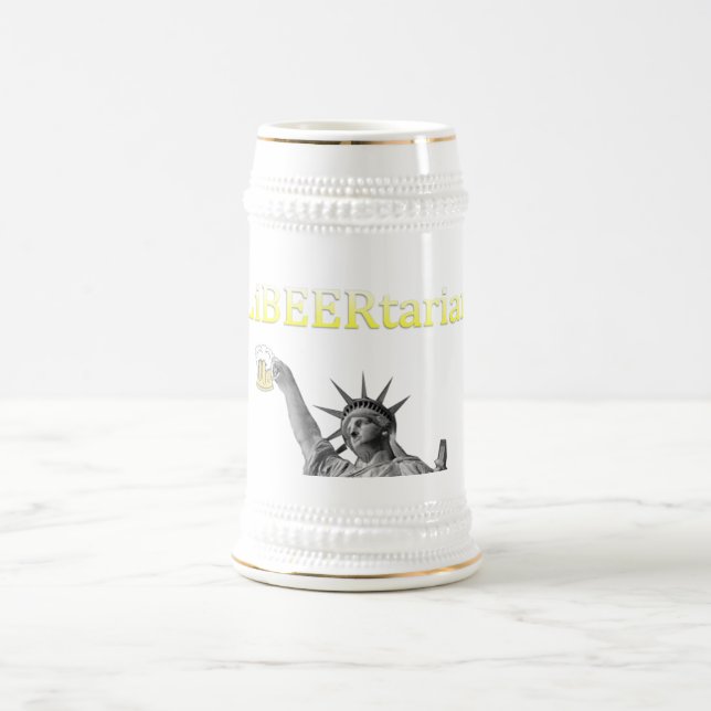 Caneca de cerveja da cerveja de LiBEERtarian (Centro)
