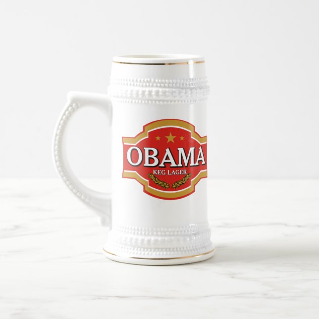 Caneca de cerveja da cerveja de Obama (Esquerda)
